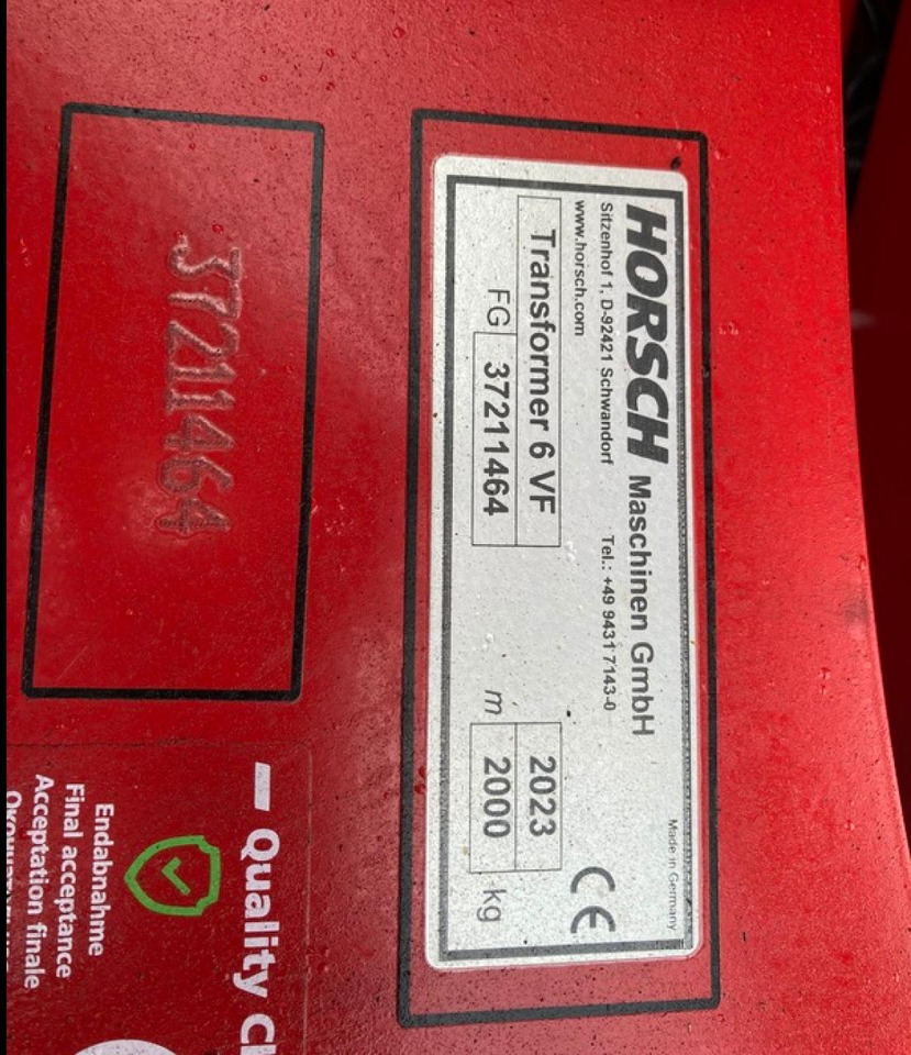 HORSCH TRANSFORMER 6 VF - 해로 : 사진 5 HORSCH TRANSFORMER 6 VF - 해로 : 사진 5