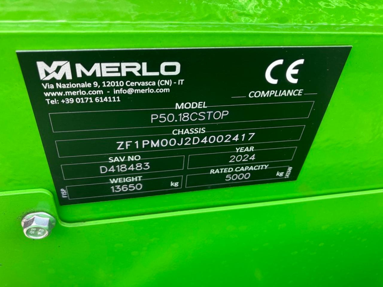 Merlo P50.18 CS - 텔레스코픽 핸들러 : 사진 5 Merlo P50.18 CS - 텔레스코픽 핸들러 : 사진 5