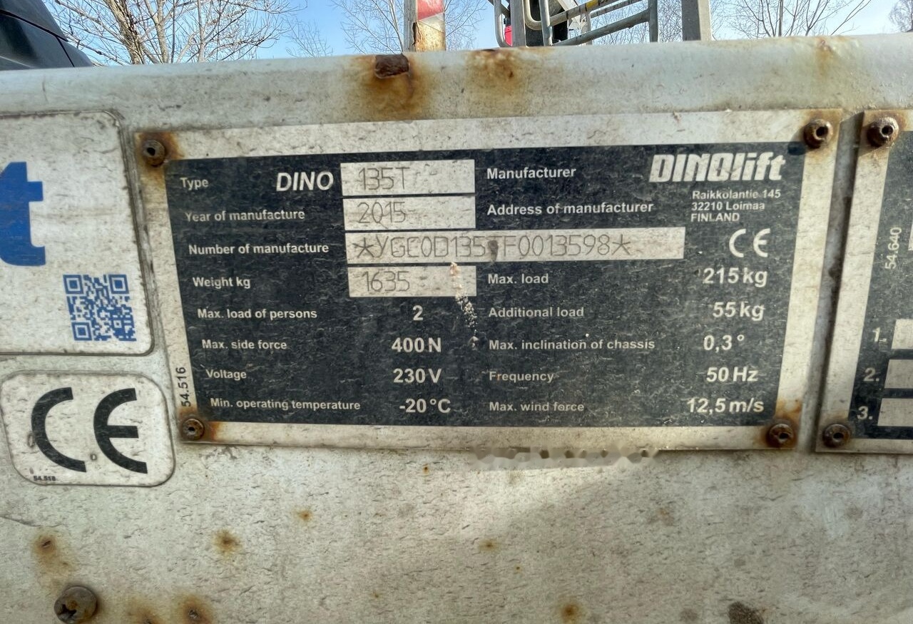 Dino 135T - 관절 붐 : 사진 2 Dino 135T - 관절 붐 : 사진 2