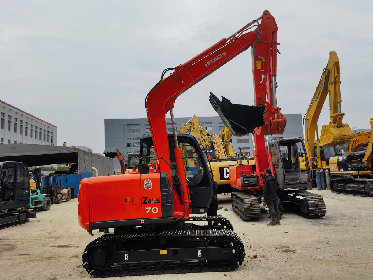 Hitachi ZX70 Excavator - 미니 굴삭기 : 사진 4 Hitachi ZX70 Excavator - 미니 굴삭기 : 사진 4
