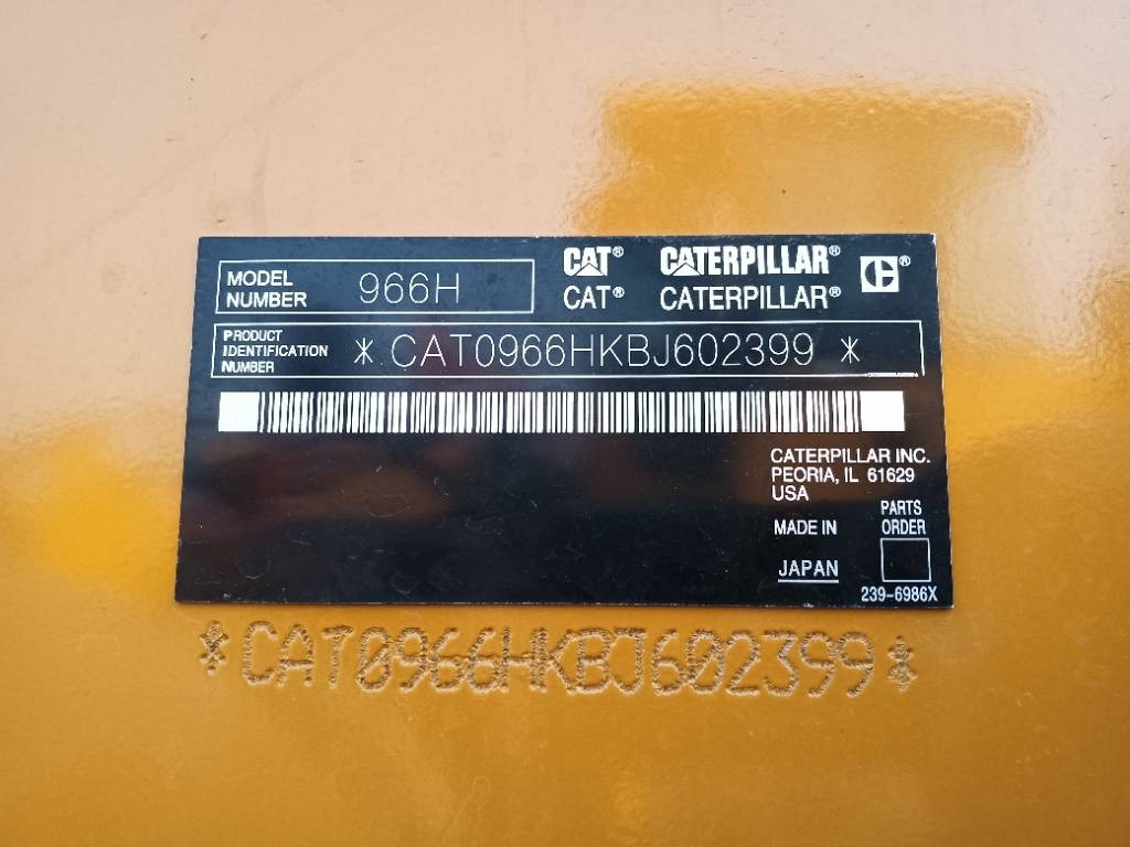 휠 로더 CAT 966 H : 사진 8