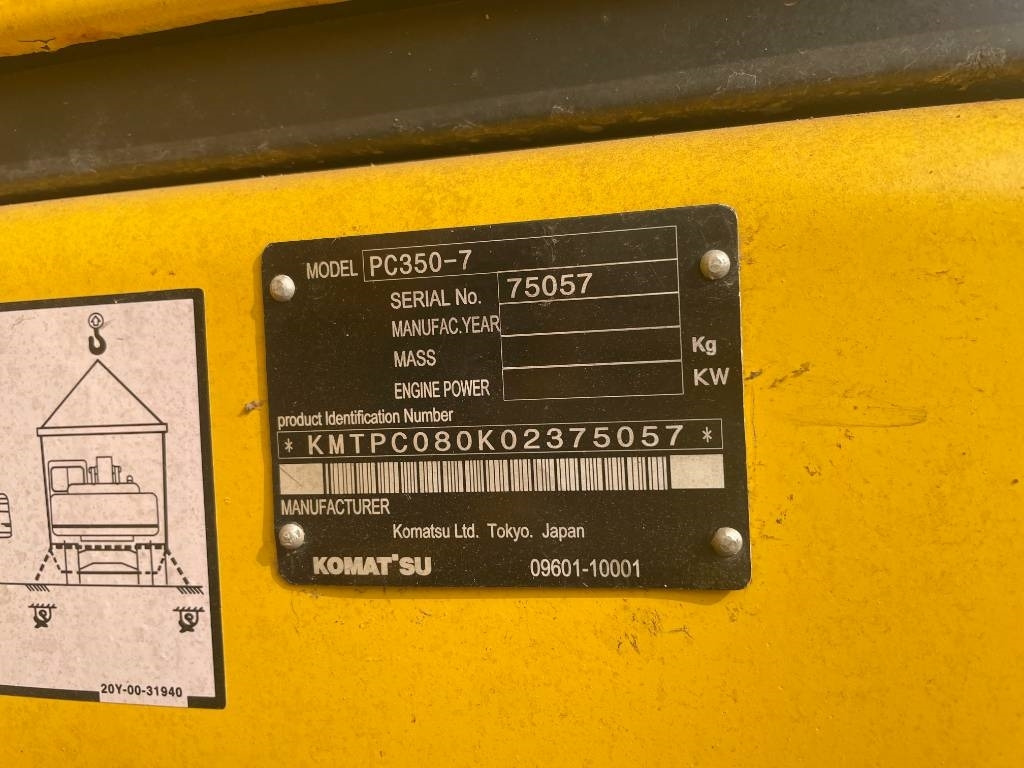 Komatsu PC 350-7  - 크롤러 굴삭기 : 사진 5 Komatsu PC 350-7  - 크롤러 굴삭기 : 사진 5