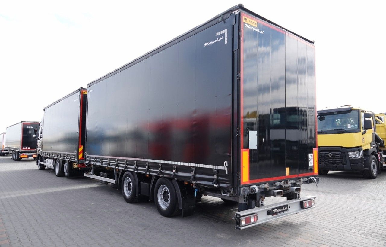 DAF XF 480 / ZESTAW TANDEM / 120 M3 / PRZEJAZDOWY / - 커튼사이더 트럭 : 사진 3 DAF XF 480 / ZESTAW TANDEM / 120 M3 / PRZEJAZDOWY / - 커튼사이더 트럭 : 사진 3