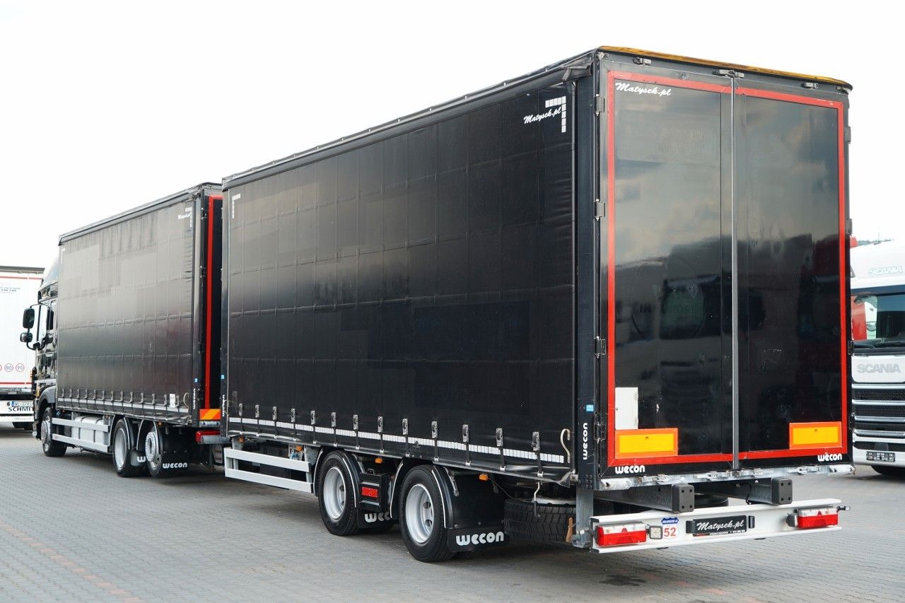 DAF XF 480 / ZESTAW TANDEM / 120 M3 / PRZEJAZDOWY / - 커튼사이더 트럭 : 사진 2 DAF XF 480 / ZESTAW TANDEM / 120 M3 / PRZEJAZDOWY / - 커튼사이더 트럭 : 사진 2