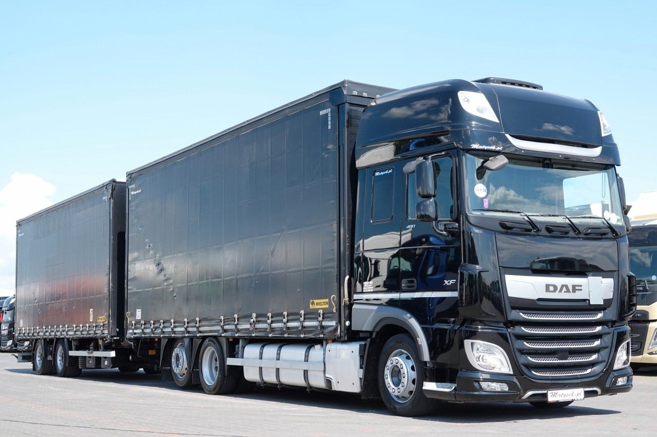 DAF XF 480 / ZESTAW TANDEM / 120 M3 / PRZEJAZDOWY / - 커튼사이더 트럭 : 사진 1 DAF XF 480 / ZESTAW TANDEM / 120 M3 / PRZEJAZDOWY / - 커튼사이더 트럭 : 사진 1