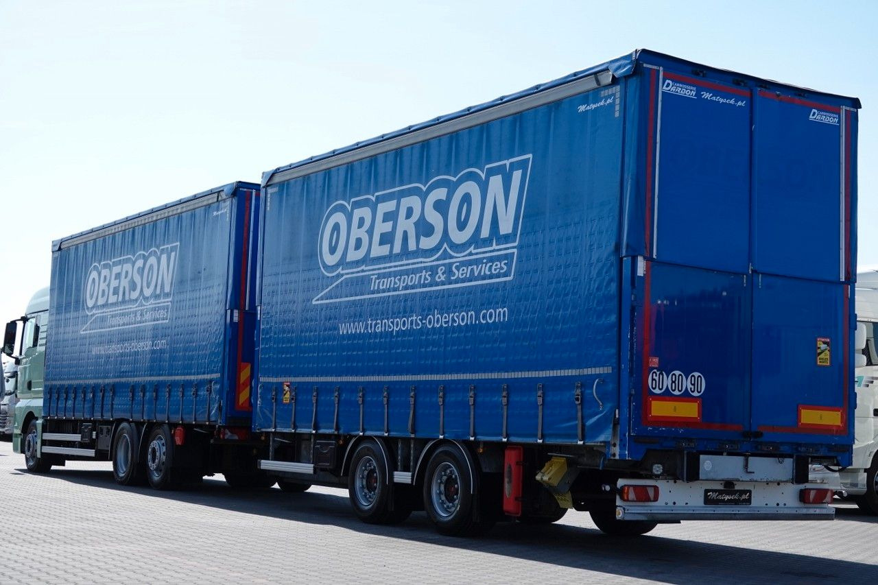 MAN TGX 26.460 / ZESTAW TANDEM PRZEJAZDOWY / 120 M3 - 커튼사이더 트럭 : 사진 3 MAN TGX 26.460 / ZESTAW TANDEM PRZEJAZDOWY / 120 M3 - 커튼사이더 트럭 : 사진 3
