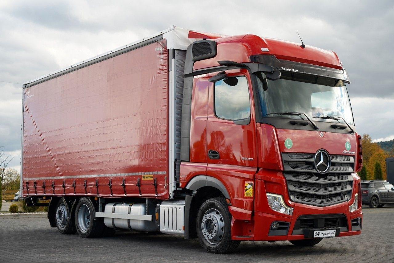 Mercedes-Benz ACTROS 2545 / SOLÓWKA / 6x2 / OŚ PODNOSZONA / B - 커튼사이더 트럭 : 사진 5 Mercedes-Benz ACTROS 2545 / SOLÓWKA / 6x2 / OŚ PODNOSZONA / B - 커튼사이더 트럭 : 사진 5