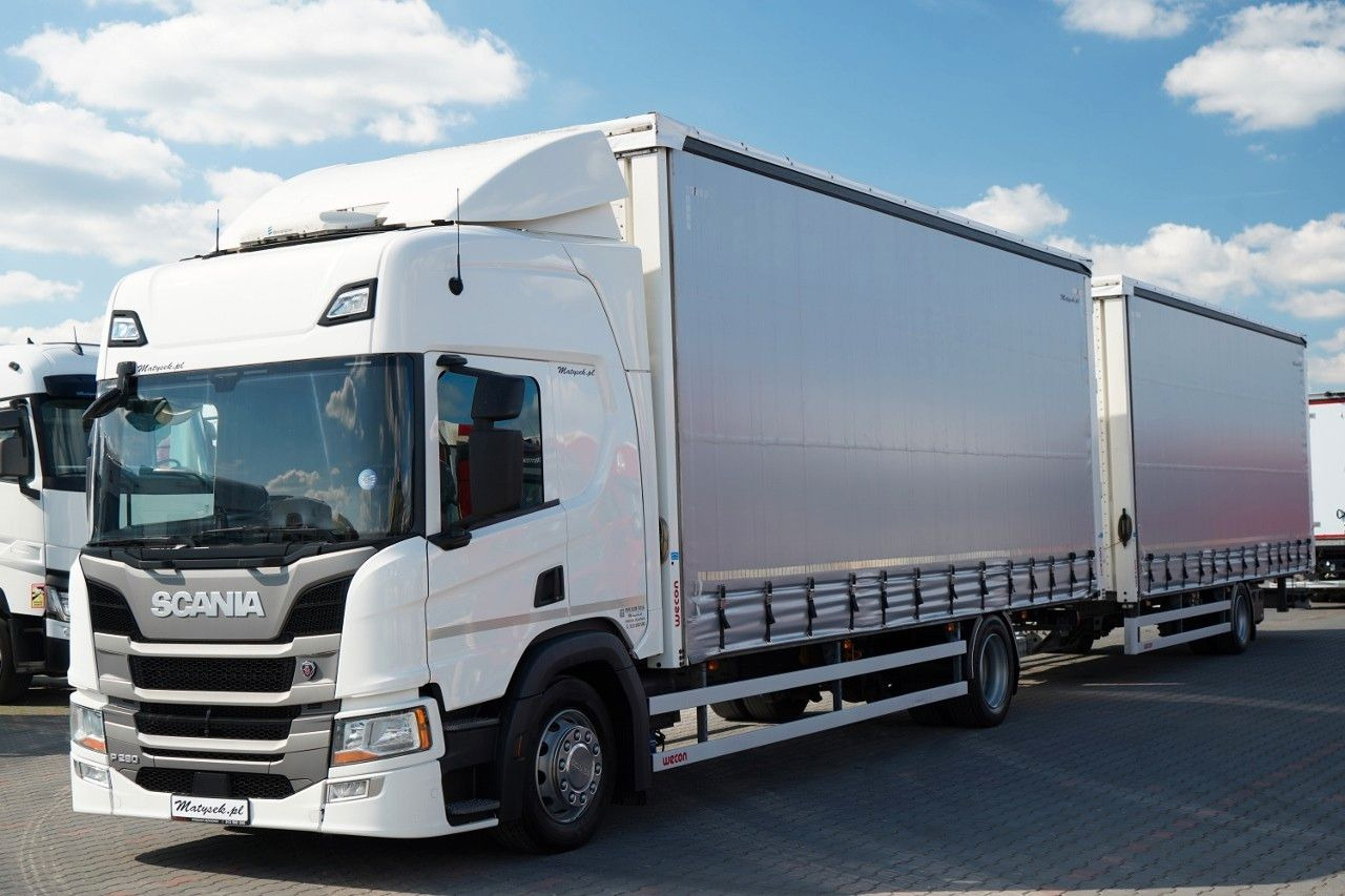 Scania P 280 / ZESTAW TANDEM / 120 M3 / WECON / 2022 R - 커튼사이더 트럭 : 사진 3 Scania P 280 / ZESTAW TANDEM / 120 M3 / WECON / 2022 R - 커튼사이더 트럭 : 사진 3