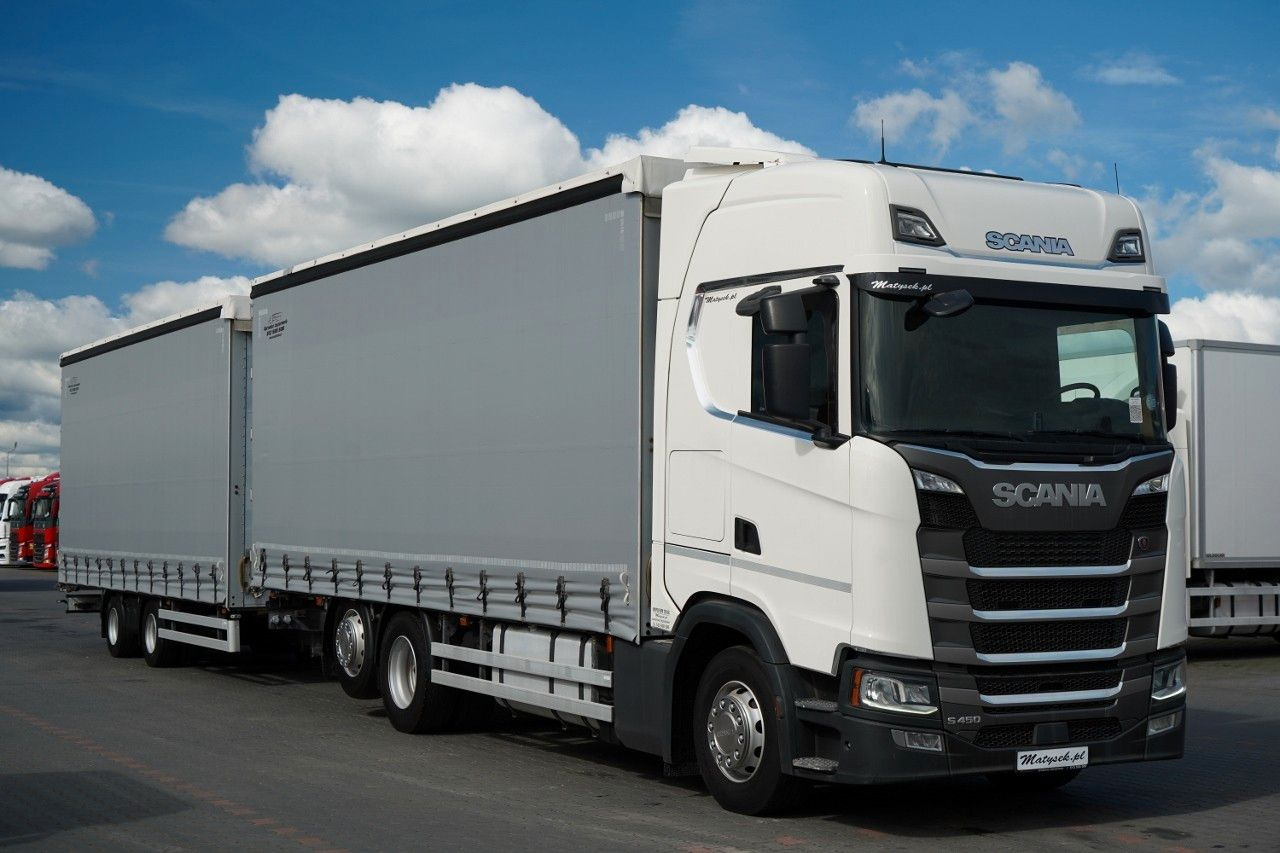 Scania S 450 / ZESTAW TANDEM / 120 M3 / I-PARK COOL Scania S 450 / ZESTAW TANDEM / 120 M3 / PO KONTRAKCIE S - 커튼사이더 트럭 : 사진 1 Scania S 450 / ZESTAW TANDEM / 120 M3 / I-PARK COOL Scania S 450 / ZESTAW TANDEM / 120 M3 / PO KONTRAKCIE S - 커튼사이더 트럭 : 사진 1