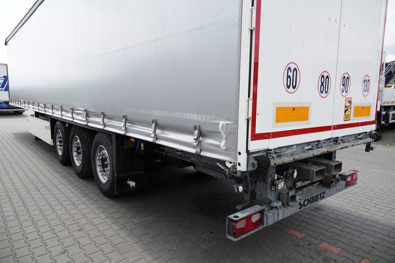 커튼사이더 세미 트레일러 Schmitz Cargobull FIRANKA / STANDARD /  OŚ PODNOSZONA / KOSZ NA PA : 사진 7