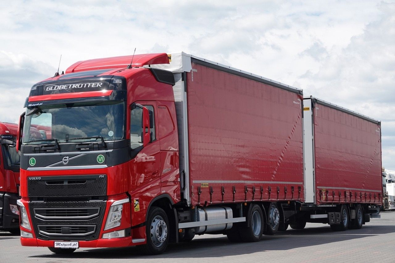 Volvo FH 460 / ZESTAW TANDEM 120 M3 / I-PARK COOL - 커튼사이더 트럭 : 사진 2 Volvo FH 460 / ZESTAW TANDEM 120 M3 / I-PARK COOL - 커튼사이더 트럭 : 사진 2