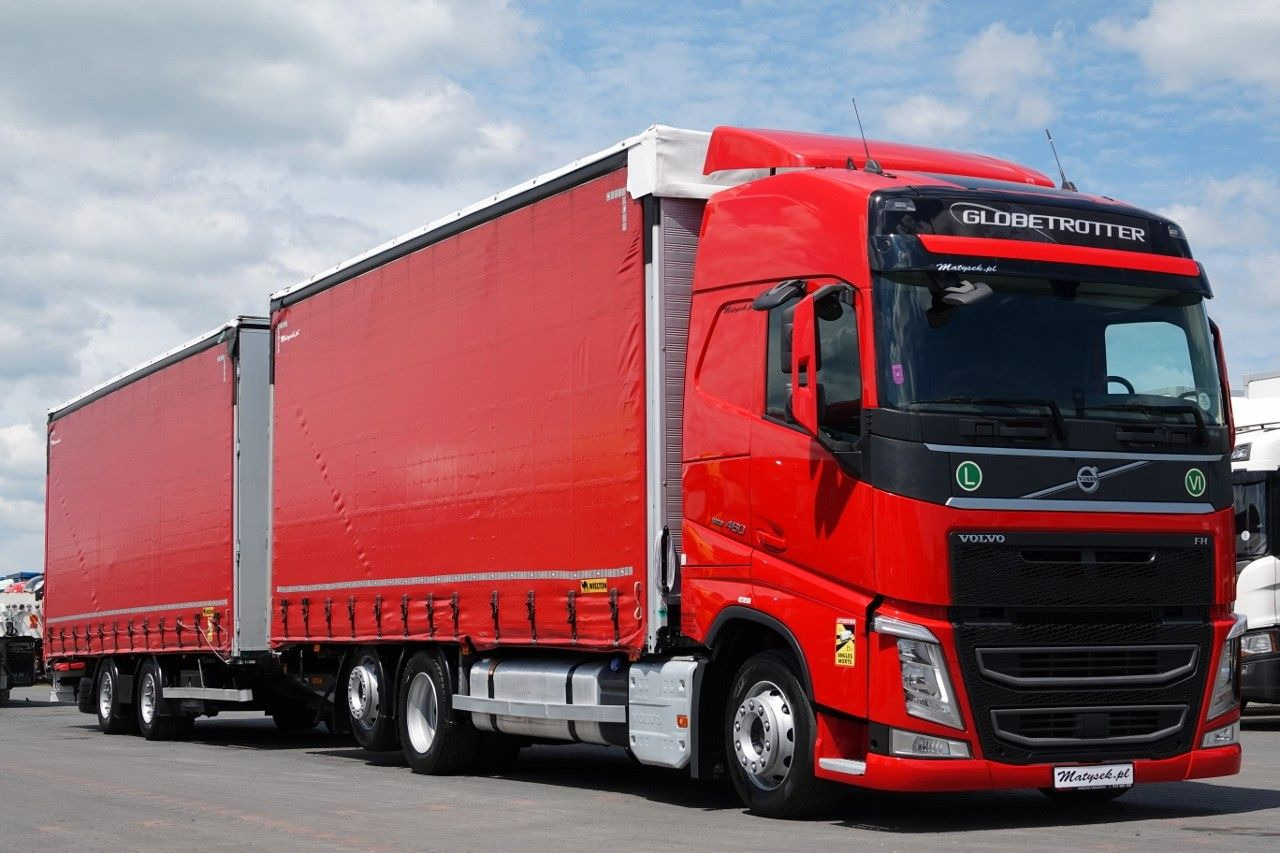 Volvo FH 460 / ZESTAW TANDEM 120 M3 / I-PARK COOL - 커튼사이더 트럭 : 사진 1 Volvo FH 460 / ZESTAW TANDEM 120 M3 / I-PARK COOL - 커튼사이더 트럭 : 사진 1