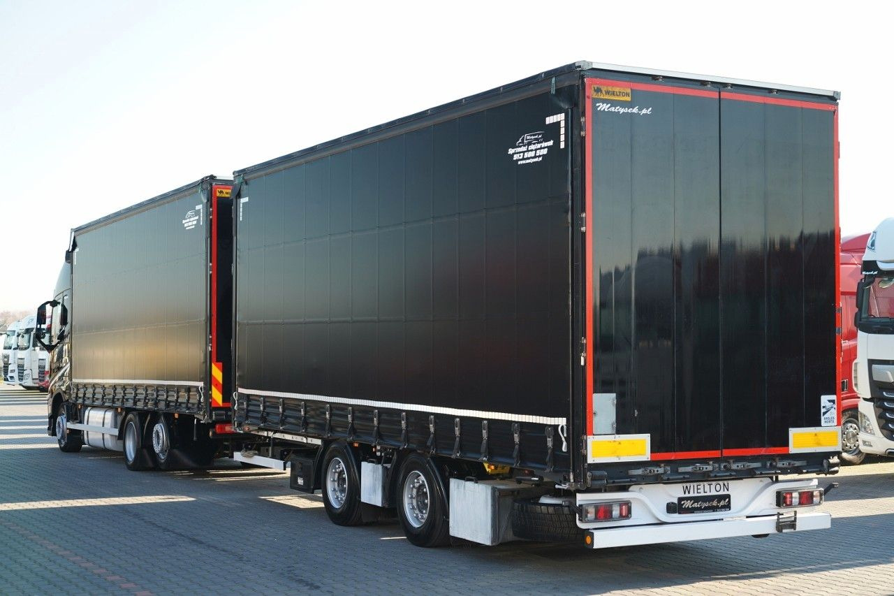 Volvo FH 460 / ZESTAW TANDEM / 120 M3 / PRZEJAZDOWY / - 커튼사이더 트럭 : 사진 2 Volvo FH 460 / ZESTAW TANDEM / 120 M3 / PRZEJAZDOWY / - 커튼사이더 트럭 : 사진 2