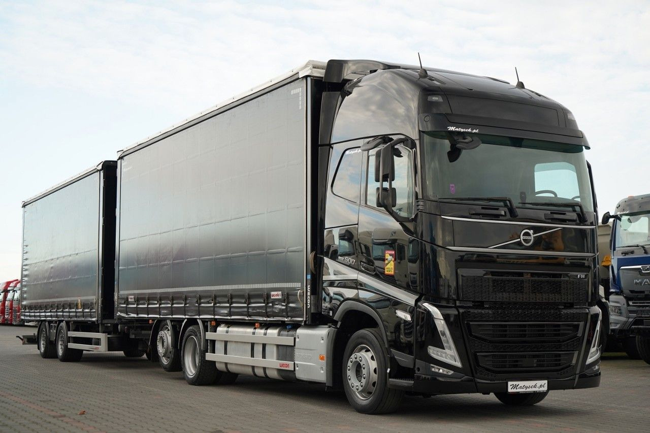 Volvo FH 500 / I-SAVE / XL / ZESTAW TANDEM PRZEJAZDOWY - 커튼사이더 트럭 : 사진 4 Volvo FH 500 / I-SAVE / XL / ZESTAW TANDEM PRZEJAZDOWY - 커튼사이더 트럭 : 사진 4