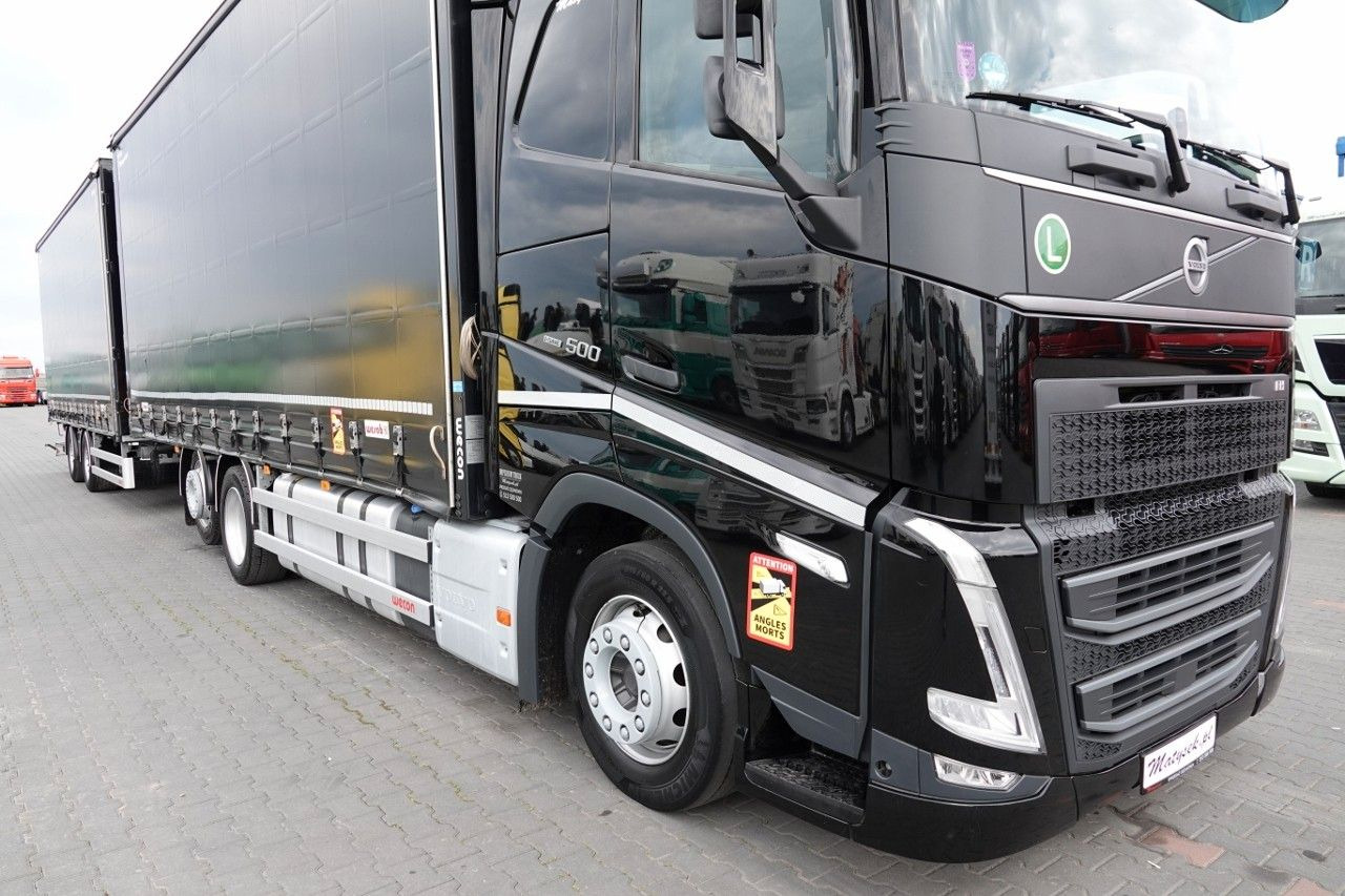 Volvo FH 500 / I-SAVE / XL / ZESTAW TANDEM PRZEJAZDOWY - 커튼사이더 트럭 : 사진 5 Volvo FH 500 / I-SAVE / XL / ZESTAW TANDEM PRZEJAZDOWY - 커튼사이더 트럭 : 사진 5