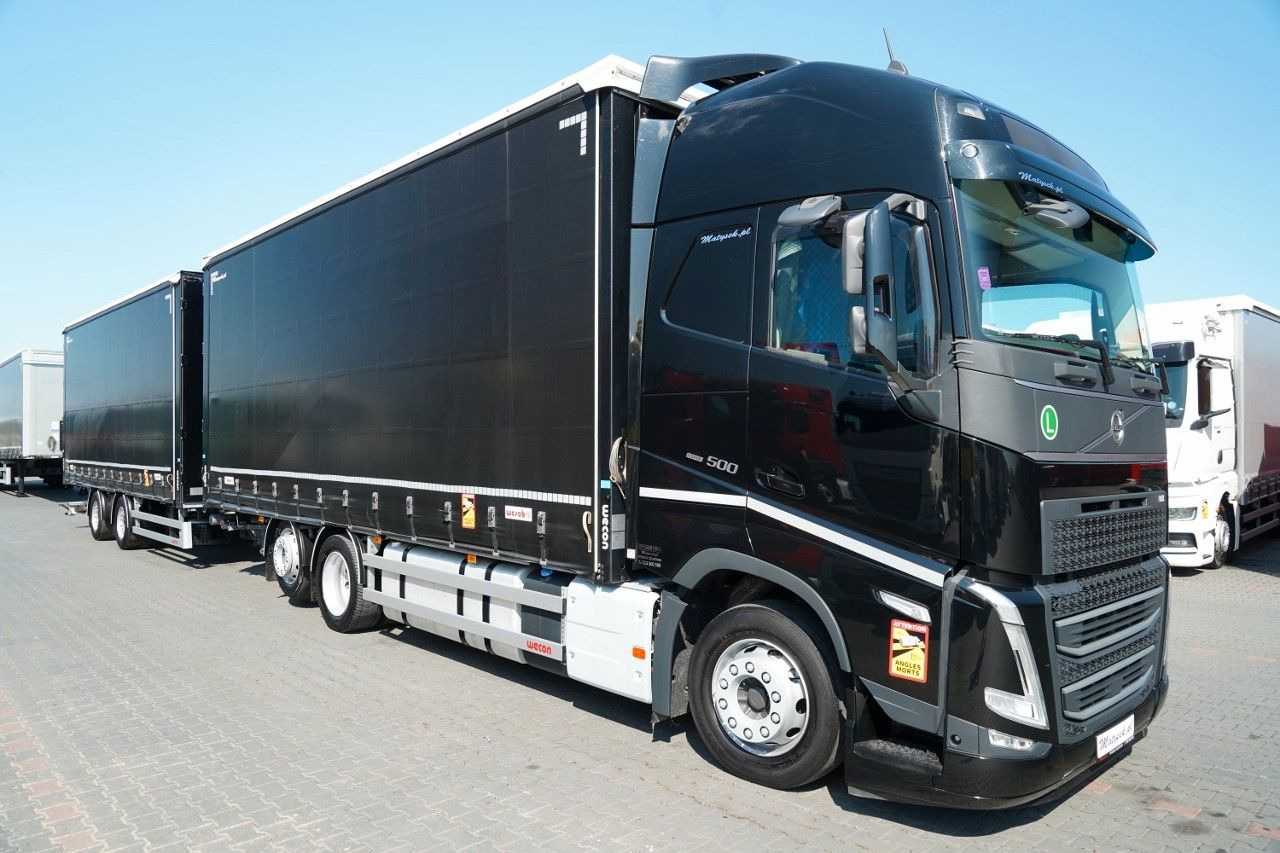 Volvo FH 500 / I-SAVE / XL / ZESTAW TANDEM PRZEJAZDOWY - 커튼사이더 트럭 : 사진 5 Volvo FH 500 / I-SAVE / XL / ZESTAW TANDEM PRZEJAZDOWY - 커튼사이더 트럭 : 사진 5