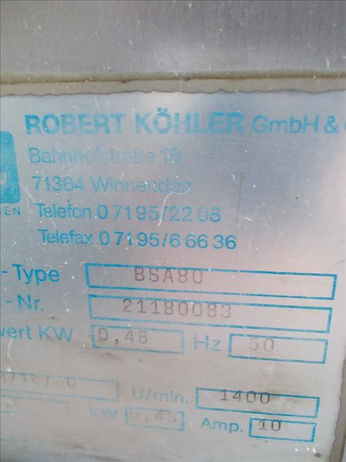 Erka BSA 80 80 Sheeter for Dough Strands (pretzel) - 베이커리 기계 : 사진 4 Erka BSA 80 80 Sheeter for Dough Strands (pretzel) - 베이커리 기계 : 사진 4