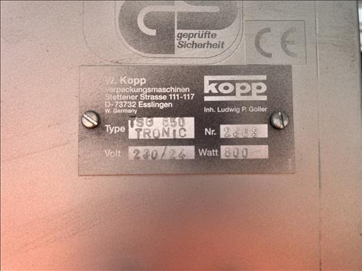 Kopp TSG650 Bag sealer - 포장기 : 사진 5 Kopp TSG650 Bag sealer - 포장기 : 사진 5