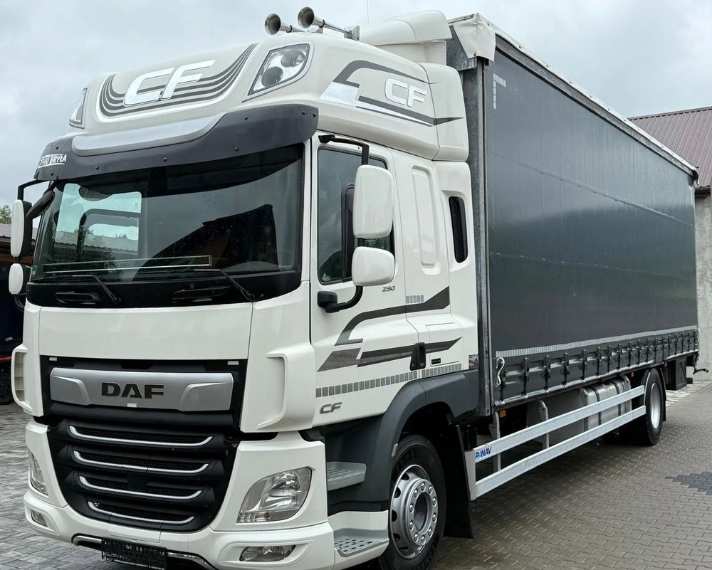 DAF CF290/CF320/FIRANKA/WINDA/E6/JEDEN WŁAŚCICIEL/SPROWADZONY/22PALETY/2019/PODNOSZONY DACH/ JAK NOWY - 커튼사이더 트럭 : 사진 1 DAF CF290/CF320/FIRANKA/WINDA/E6/JEDEN WŁAŚCICIEL/SPROWADZONY/22PALETY/2019/PODNOSZONY DACH/ JAK NOWY - 커튼사이더 트럭 : 사진 1