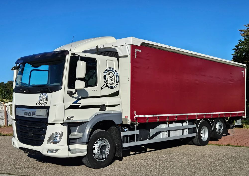 DAF CF370/410/BURTO-FIRANKA/RETARDER/WINDA/OŚ SKRĘTNA-PODNOSZONA/E6/SPROWADZONY/20PALET/BURTO-FIRANKA - 커튼사이더 트럭 : 사진 1 DAF CF370/410/BURTO-FIRANKA/RETARDER/WINDA/OŚ SKRĘTNA-PODNOSZONA/E6/SPROWADZONY/20PALET/BURTO-FIRANKA - 커튼사이더 트럭 : 사진 1