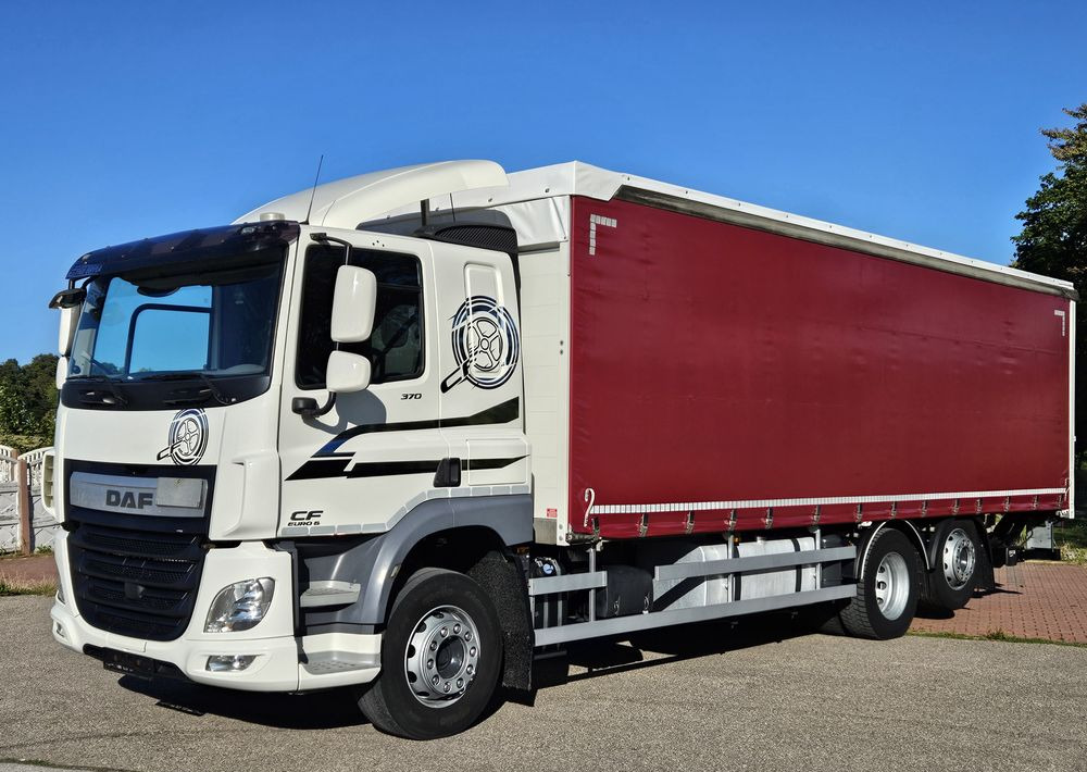 DAF CF370/410/BURTO-FIRANKA/RETARDER/WINDA/OŚ SKRĘTNA-PODNOSZONA/E6/SPROWADZONY/20PALET/BURTO-FIRANKA - 커튼사이더 트럭 : 사진 1 DAF CF370/410/BURTO-FIRANKA/RETARDER/WINDA/OŚ SKRĘTNA-PODNOSZONA/E6/SPROWADZONY/20PALET/BURTO-FIRANKA - 커튼사이더 트럭 : 사진 1