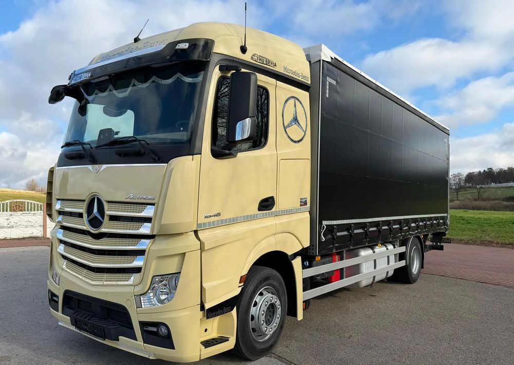 Mercedes-Benz ACTROS 1846 / FIRANKA / WINDA / 18 EUROPALET / AUTOMAT / Z NIEMIEC / 2019 / PRZEBIEG 370 TYŚ KM - 커튼사이더 트럭 : 사진 2 Mercedes-Benz ACTROS 1846 / FIRANKA / WINDA / 18 EUROPALET / AUTOMAT / Z NIEMIEC / 2019 / PRZEBIEG 370 TYŚ KM - 커튼사이더 트럭 : 사진 2