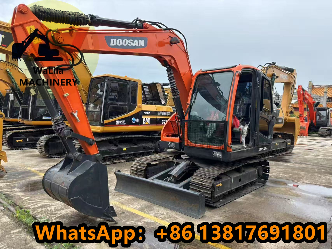 DOOSAN DX75-9 - 미니 굴삭기 : 사진 1 DOOSAN DX75-9 - 미니 굴삭기 : 사진 1