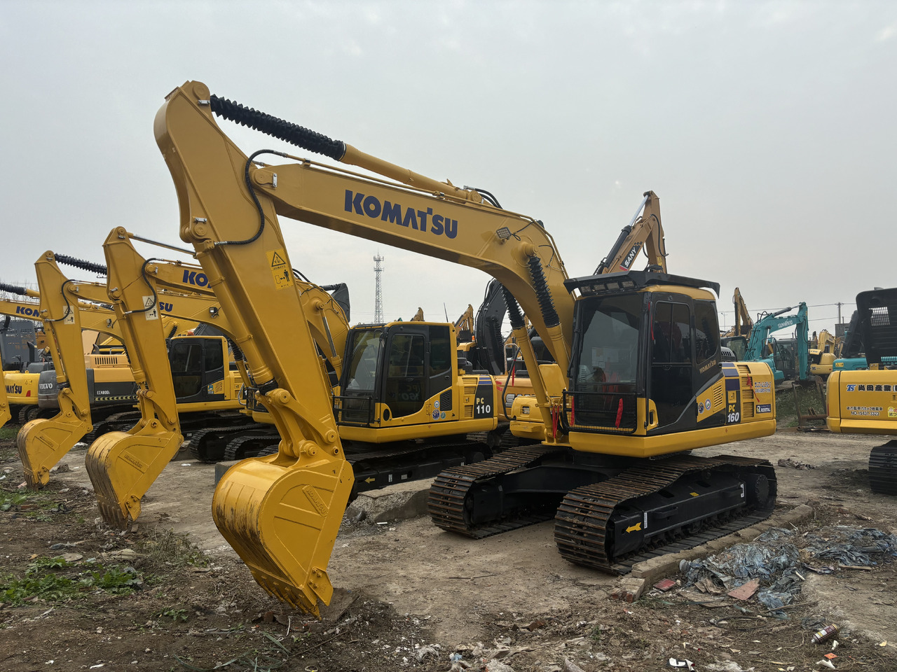 KOMATSU PC160 - 크롤러 굴삭기 : 사진 4 KOMATSU PC160 - 크롤러 굴삭기 : 사진 4