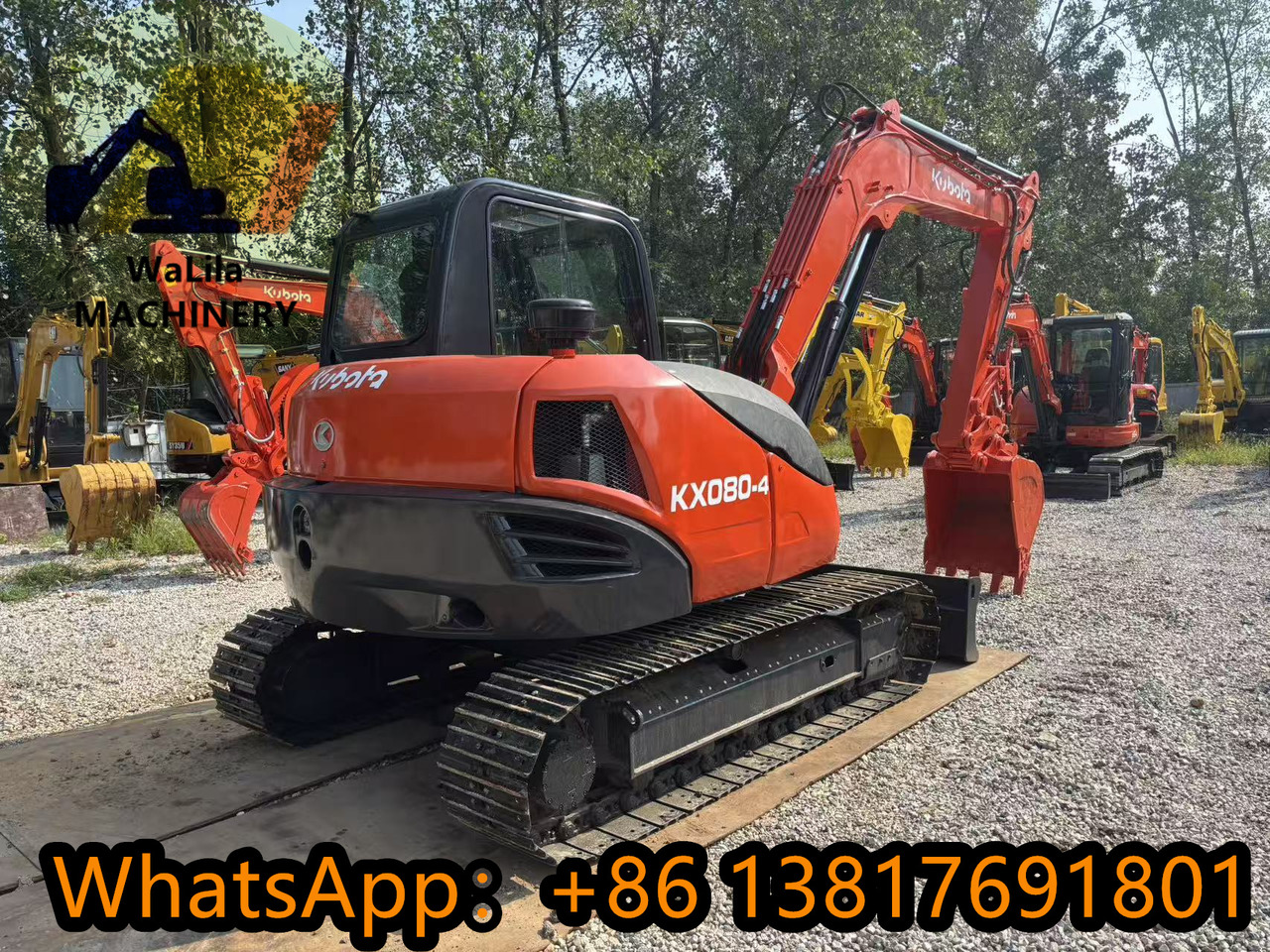 KUBOTA KX080-4 - 미니 굴삭기 : 사진 5 KUBOTA KX080-4 - 미니 굴삭기 : 사진 5