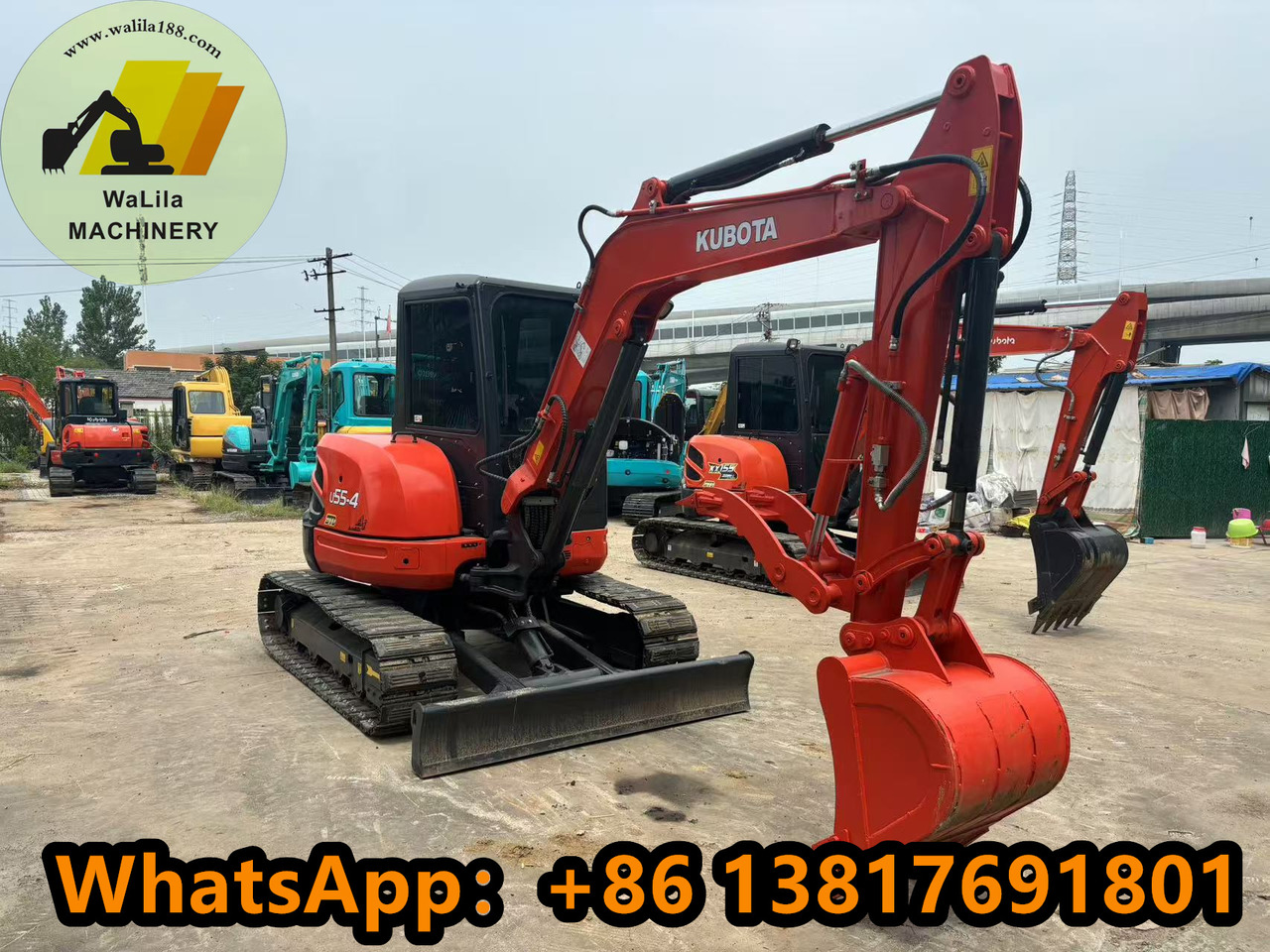 KUBOTA U55 - 미니 굴삭기 : 사진 4 KUBOTA U55 - 미니 굴삭기 : 사진 4