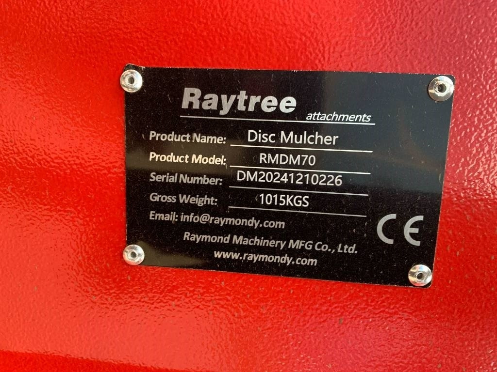 Raytree RMDM70 Mulcher - 산림 멀칭기 : 사진 4 Raytree RMDM70 Mulcher - 산림 멀칭기 : 사진 4