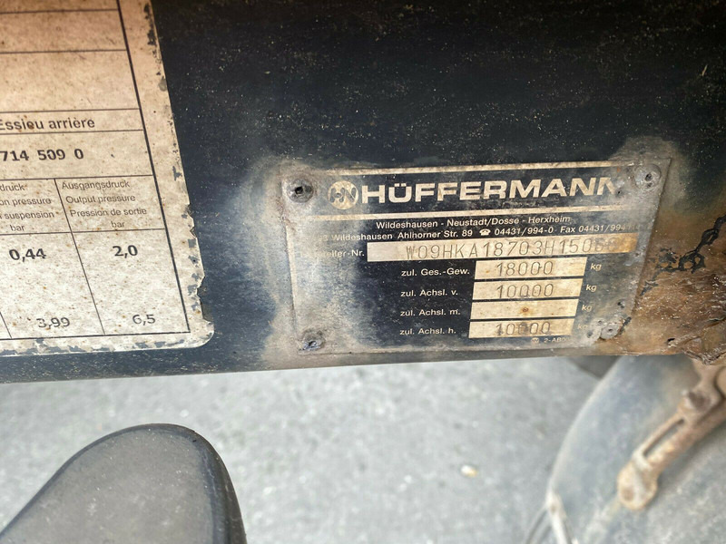 Huffermann HKA 1870 Abrollanhänger - 컨테이너 운반 장치/ 스와프 보디 트레일러 : 사진 3 Huffermann HKA 1870 Abrollanhänger - 컨테이너 운반 장치/ 스와프 보디 트레일러 : 사진 3