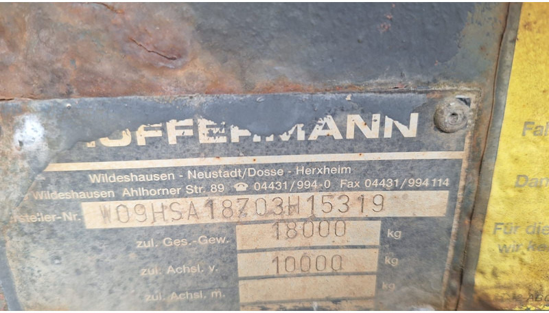 Huffermann HSA 1870 Abrollanhänger - 컨테이너 운반 장치/ 스와프 보디 트레일러 : 사진 5 Huffermann HSA 1870 Abrollanhänger - 컨테이너 운반 장치/ 스와프 보디 트레일러 : 사진 5