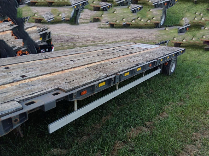 드롭사이드/ 플랫베드 트레일러 Langendorf 3 Achser Anhänger 9,4m Aufbau : 사진 8