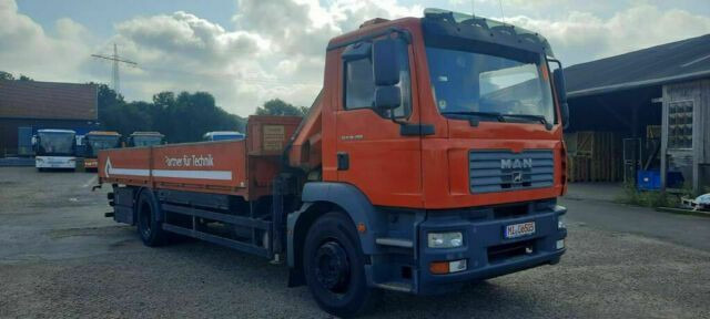 MAN TG-M18.280PS Hiab 111B-2 mit Funk - 드롭사이드/ 플랫베드 트럭, 크레인 트럭 : 사진 2 MAN TG-M18.280PS Hiab 111B-2 mit Funk - 드롭사이드/ 플랫베드 트럭, 크레인 트럭 : 사진 2