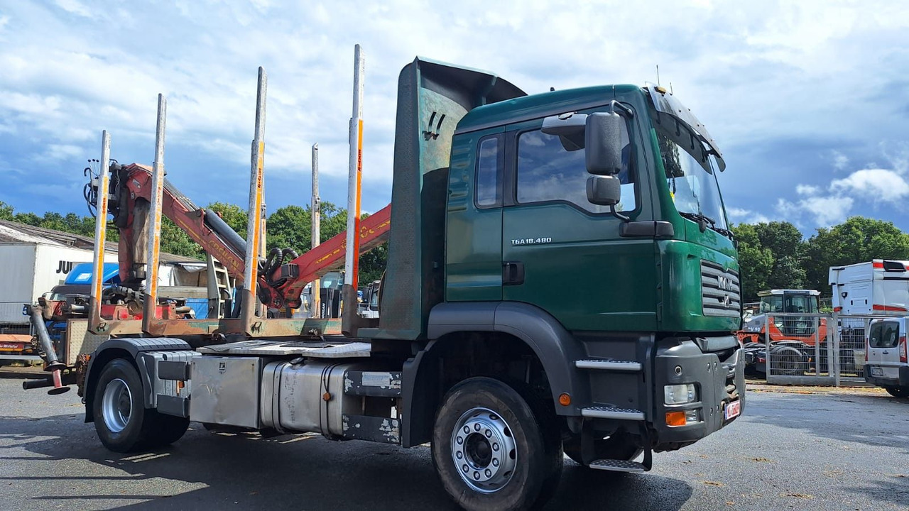 MAN TGA 18.480 Holz LKW - 목재 트럭, 크레인 트럭 : 사진 2 MAN TGA 18.480 Holz LKW - 목재 트럭, 크레인 트럭 : 사진 2