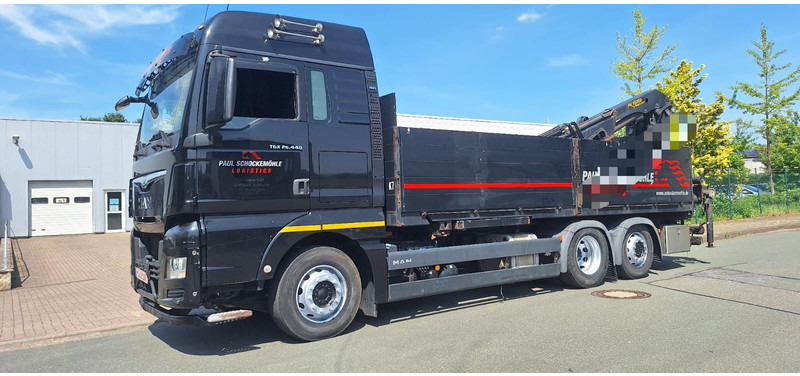 MAN TGX 26.440 6x2 LLW Pritsche mit Kran Palfinge - 드롭사이드/ 플랫베드 트럭, 크레인 트럭 : 사진 5 MAN TGX 26.440 6x2 LLW Pritsche mit Kran Palfinge - 드롭사이드/ 플랫베드 트럭, 크레인 트럭 : 사진 5