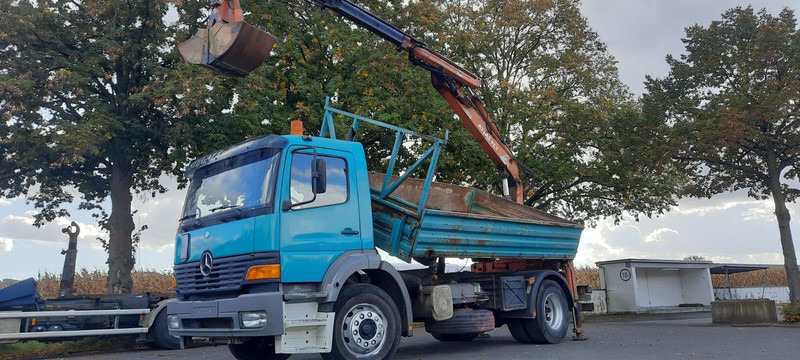 Mercedes-Benz 1828K 4x2 Kipper KRAN+Funk/Greifer - 덤프트럭, 크레인 트럭 : 사진 1 Mercedes-Benz 1828K 4x2 Kipper KRAN+Funk/Greifer - 덤프트럭, 크레인 트럭 : 사진 1