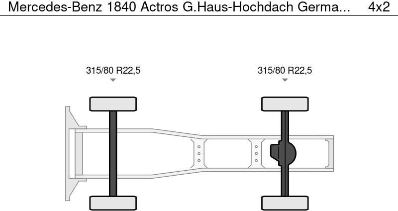 트랙터 유닛 Mercedes-Benz 1840 Actros G.Haus-Hochdach German Truck Vollau : 사진 8 트랙터 유닛 Mercedes-Benz 1840 Actros G.Haus-Hochdach German Truck Vollau : 사진 8