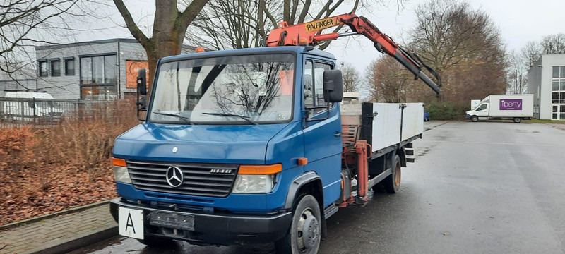 Mercedes-Benz 814 Pritsche mit Kran+Greifer - 드롭사이드/ 플랫베드 트럭, 크레인 트럭 : 사진 3 Mercedes-Benz 814 Pritsche mit Kran+Greifer - 드롭사이드/ 플랫베드 트럭, 크레인 트럭 : 사진 3