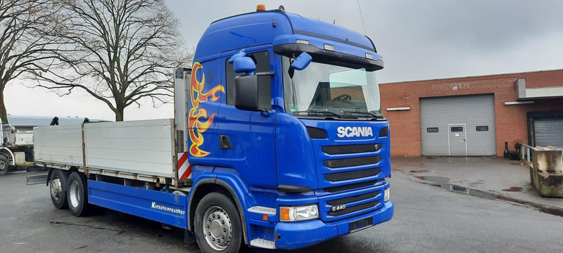 Scania G440 Pritsche 6x2 Kran am Heck vor - 드롭사이드/ 플랫베드 트럭, 크레인 트럭 : 사진 2 Scania G440 Pritsche 6x2 Kran am Heck vor - 드롭사이드/ 플랫베드 트럭, 크레인 트럭 : 사진 2