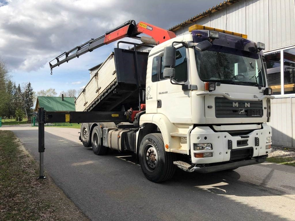 MAN TGA 26.430 6X2-2 BL/M 3-WAY TIP+PALFINGER PK23500 - 덤프트럭 : 사진 3 MAN TGA 26.430 6X2-2 BL/M 3-WAY TIP+PALFINGER PK23500 - 덤프트럭 : 사진 3