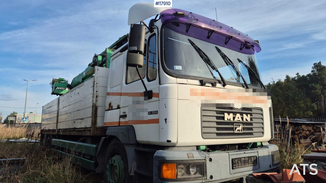 2000 MAN 18.284 - 드롭사이드/ 플랫베드 트럭, 크레인 트럭 : 사진 3 2000 MAN 18.284 - 드롭사이드/ 플랫베드 트럭, 크레인 트럭 : 사진 3