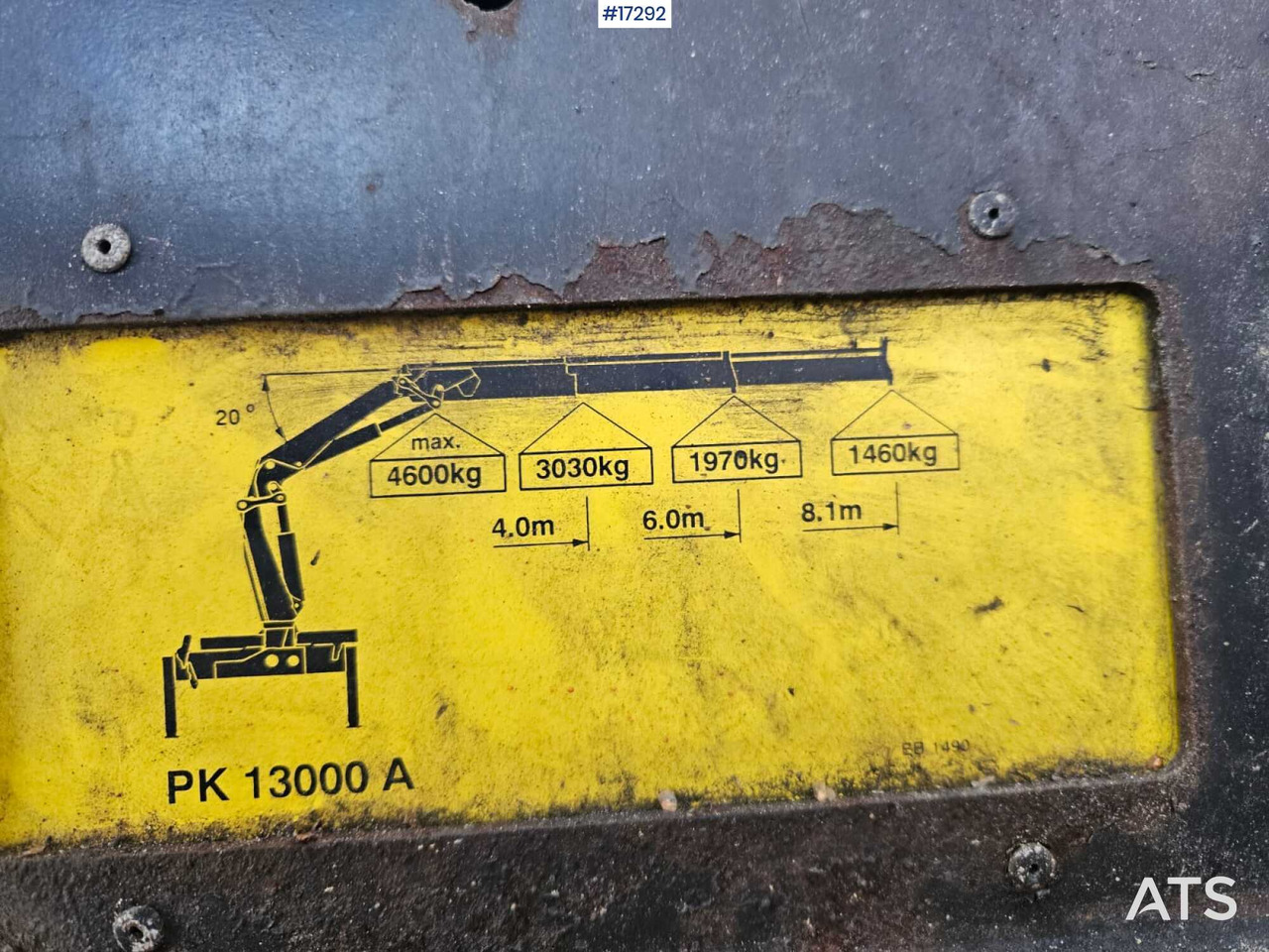 PALFINGER PK 13000 hydraulic crane (1997) - 로더 크레인 : 사진 5 PALFINGER PK 13000 hydraulic crane (1997) - 로더 크레인 : 사진 5