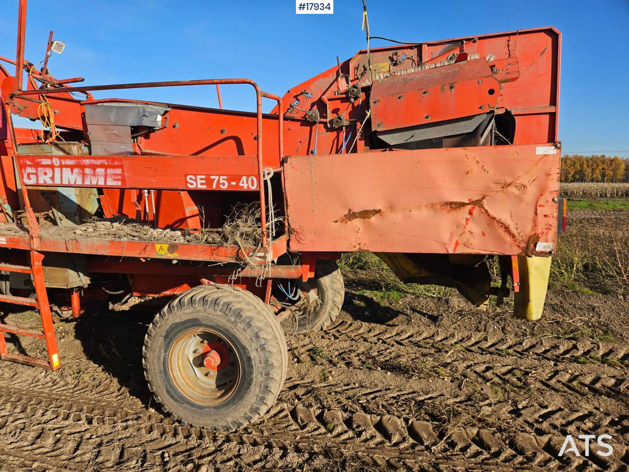 Potato harvester GRIMME SE 75/40 (1995) - 감자 수확기 : 사진 4 Potato harvester GRIMME SE 75/40 (1995) - 감자 수확기 : 사진 4