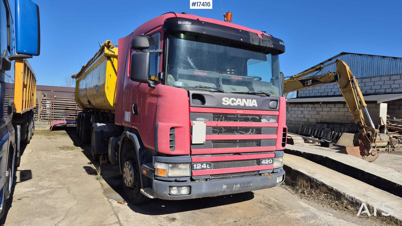 Tractor SCANIA 124L 420KM (2003) + BERGER tipper semi-trailer (2007) - 트랙터 유닛, 덤프 세미 트레일러 : 사진 2 Tractor SCANIA 124L 420KM (2003) + BERGER tipper semi-trailer (2007) - 트랙터 유닛, 덤프 세미 트레일러 : 사진 2