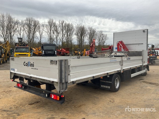 Renault Midlum 240 D12 Flatbed Truck with Crane - 드롭사이드/ 플랫베드 트럭, 크레인 트럭 : 사진 4 Renault Midlum 240 D12 Flatbed Truck with Crane - 드롭사이드/ 플랫베드 트럭, 크레인 트럭 : 사진 4