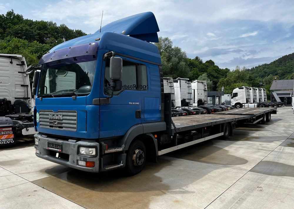 MAN TGM 12.240 // 2008 Rok // Euro 5 // + Przyczepa Konar 2 osie // 7.7+7.7 // - 드롭사이드/ 플랫베드 트럭 : 사진 3 MAN TGM 12.240 // 2008 Rok // Euro 5 // + Przyczepa Konar 2 osie // 7.7+7.7 // - 드롭사이드/ 플랫베드 트럭 : 사진 3