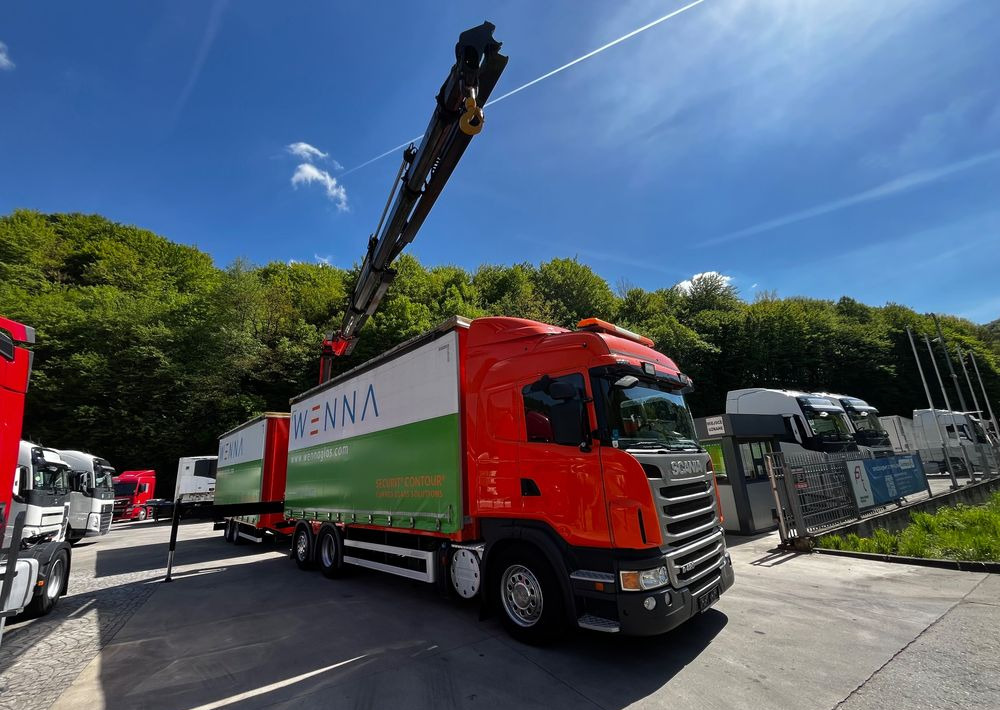 Scania G420 // Tandem // HDS Palfinger 18002 EH // Przyczepa // Oś skrętna podnoszona // Video !!! - 커튼사이더 트럭, 크레인 트럭 : 사진 2 Scania G420 // Tandem // HDS Palfinger 18002 EH // Przyczepa // Oś skrętna podnoszona // Video !!! - 커튼사이더 트럭, 크레인 트럭 : 사진 2