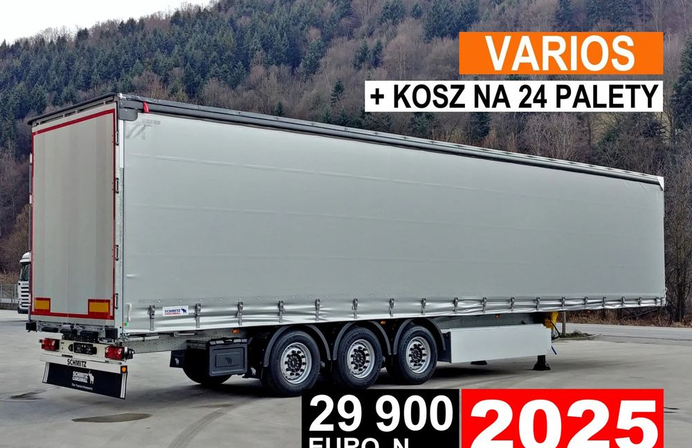 Schmitz Cargobull VARIOS + 24 PAL KOSZ - 커튼사이더 세미 트레일러 : 사진 1 Schmitz Cargobull VARIOS + 24 PAL KOSZ - 커튼사이더 세미 트레일러 : 사진 1